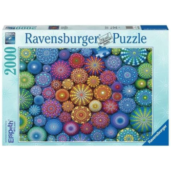 Puzzle 2000 Tęczowe mandale